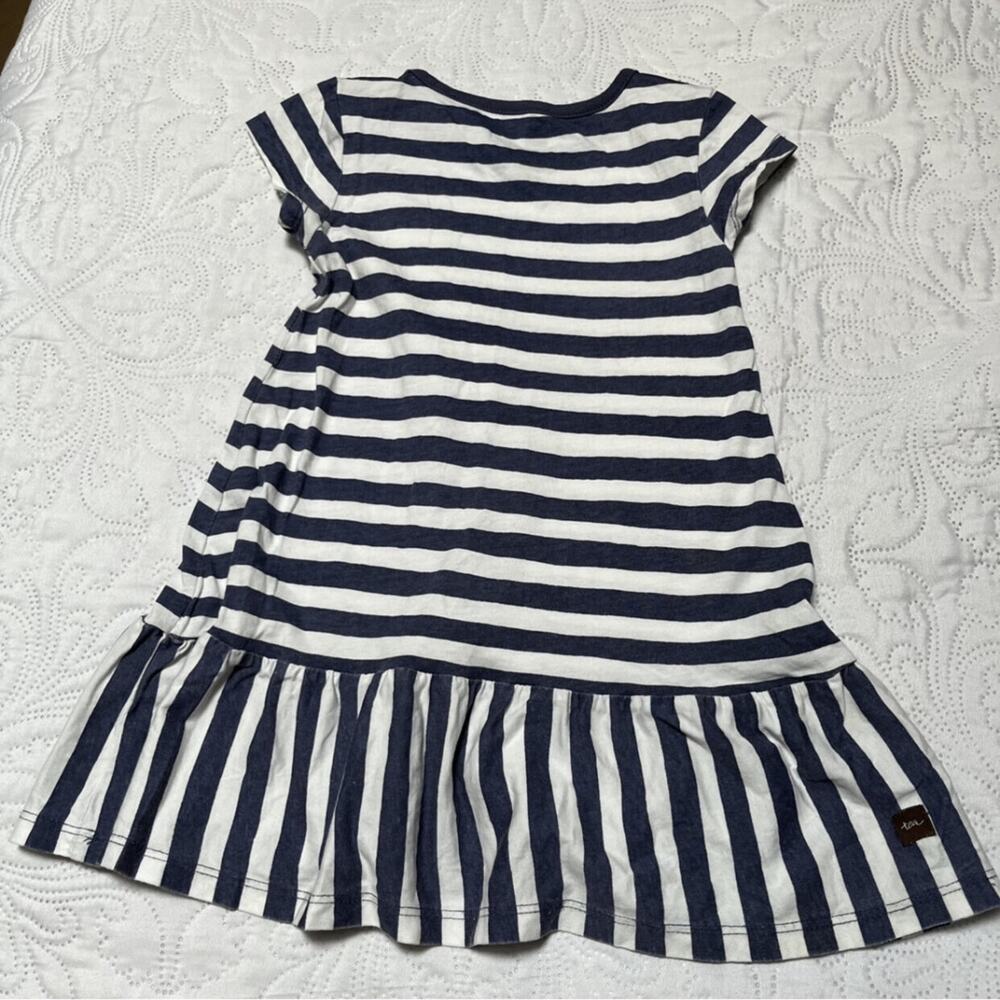 Tea Collection Printed Ruffle Dress Size 3 - Picture 3 of 4